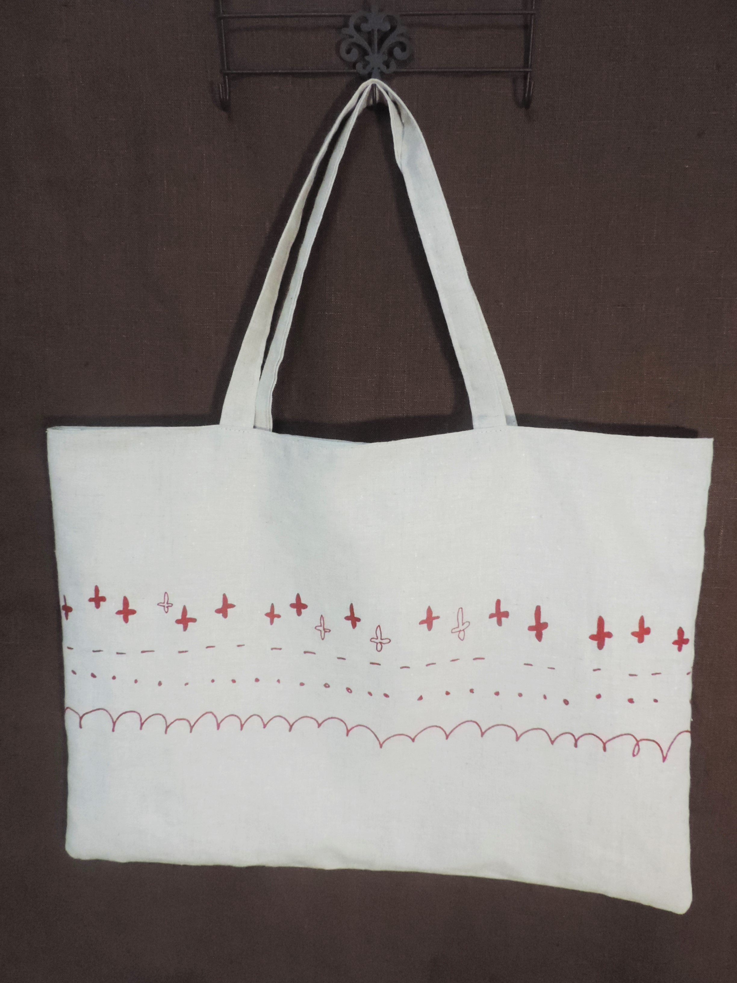 【春夏用♥】マルシェ気分のお買物バッグを手作りしました！