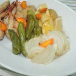 【レシピ付き♥】ラクラク豪華！鶏の手羽先と野菜のオリーブオイル焼き！